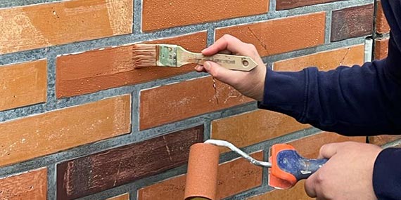 Illusionsmalerei Ziegelmauerwerk